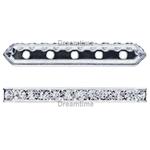 Dreamtime Crystal DC 77725 Rondelle Spacer Bars 4 Hole Moonlight/Gold